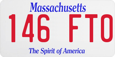 MA license plate 146FT0