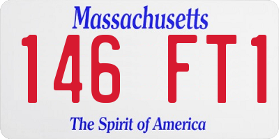 MA license plate 146FT1