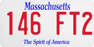 MA license plate 146FT2