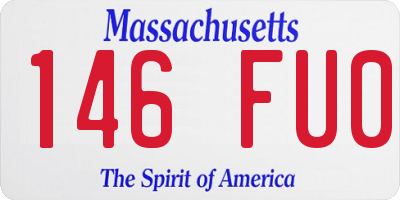 MA license plate 146FU0