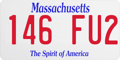 MA license plate 146FU2