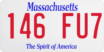 MA license plate 146FU7