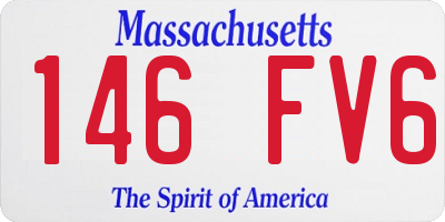 MA license plate 146FV6