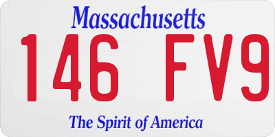 MA license plate 146FV9