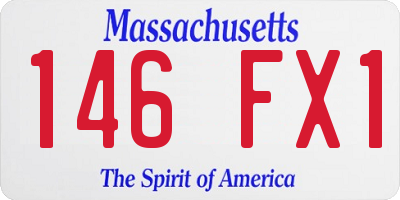 MA license plate 146FX1