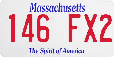 MA license plate 146FX2