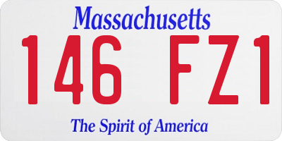 MA license plate 146FZ1
