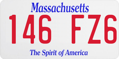 MA license plate 146FZ6