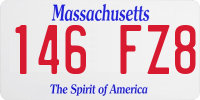 MA license plate 146FZ8