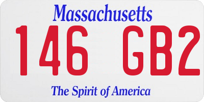 MA license plate 146GB2