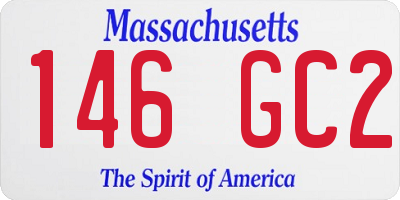 MA license plate 146GC2