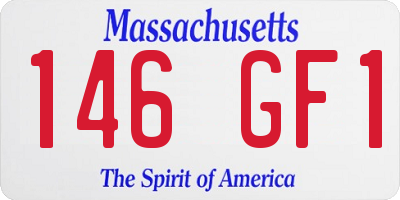 MA license plate 146GF1