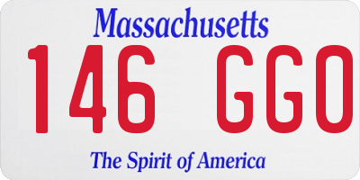 MA license plate 146GG0