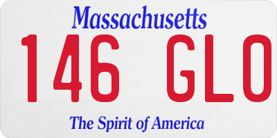 MA license plate 146GL0