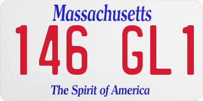MA license plate 146GL1