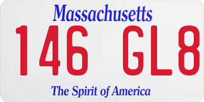 MA license plate 146GL8