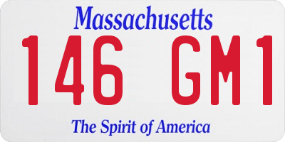 MA license plate 146GM1