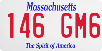 MA license plate 146GM6