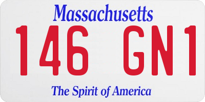 MA license plate 146GN1