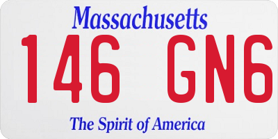 MA license plate 146GN6
