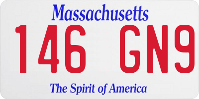 MA license plate 146GN9