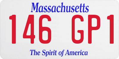 MA license plate 146GP1