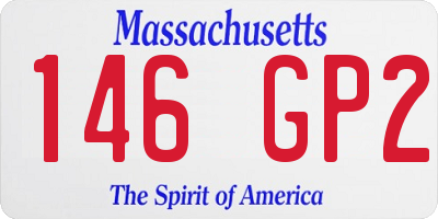 MA license plate 146GP2