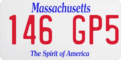 MA license plate 146GP5