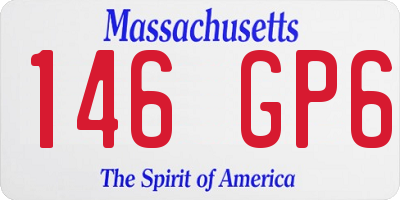 MA license plate 146GP6