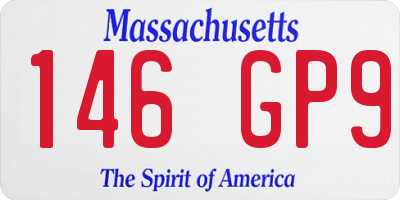 MA license plate 146GP9