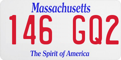 MA license plate 146GQ2