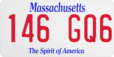 MA license plate 146GQ6
