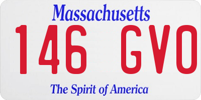 MA license plate 146GV0