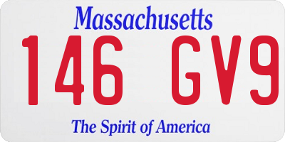 MA license plate 146GV9