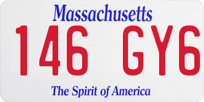 MA license plate 146GY6