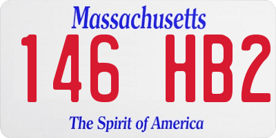 MA license plate 146HB2