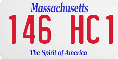 MA license plate 146HC1