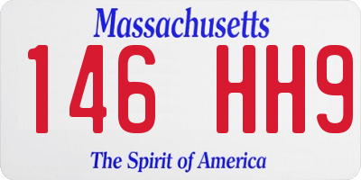 MA license plate 146HH9