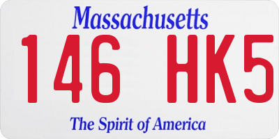 MA license plate 146HK5