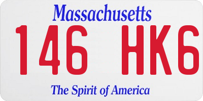 MA license plate 146HK6