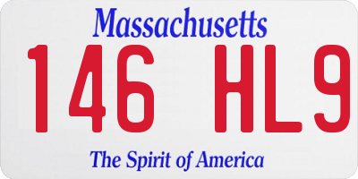 MA license plate 146HL9