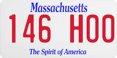 MA license plate 146HO0