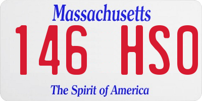 MA license plate 146HS0