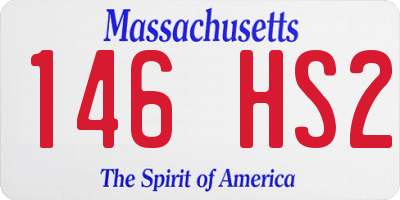 MA license plate 146HS2
