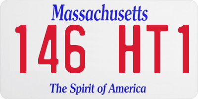 MA license plate 146HT1