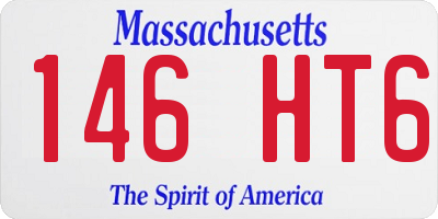 MA license plate 146HT6