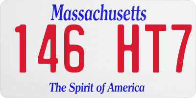 MA license plate 146HT7
