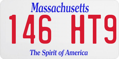MA license plate 146HT9