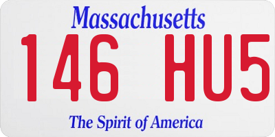 MA license plate 146HU5