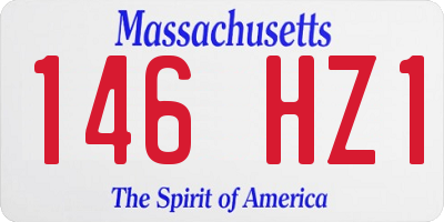 MA license plate 146HZ1